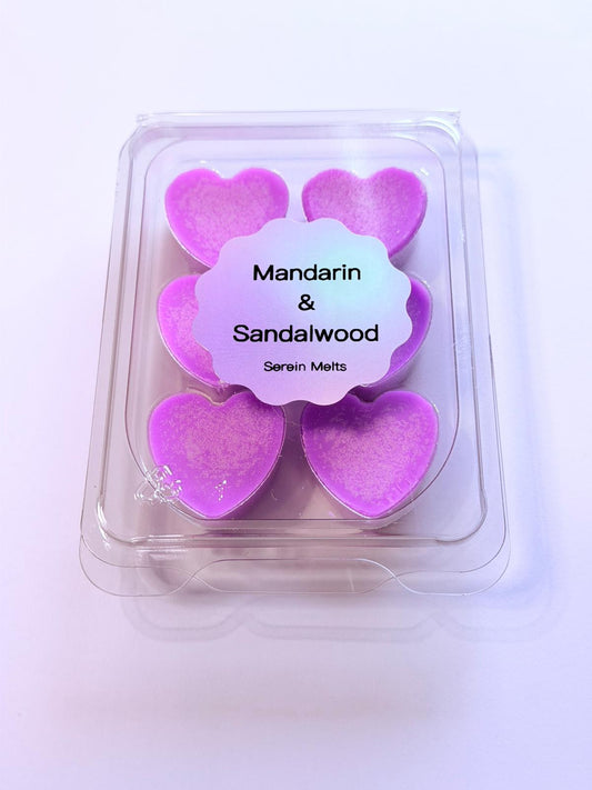 Mandarin & Sandalwood | Handmade Natural Wax Melts | Coconut & Rapeseed | Vegan & Eco-Friendly